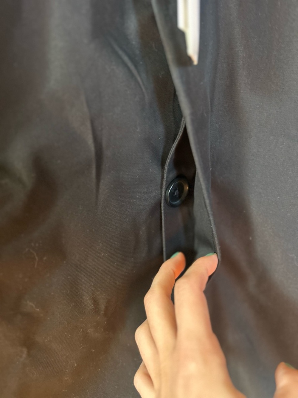 New-with-Tags Banana Republic Black Trench Coat - Picture 3 of 6